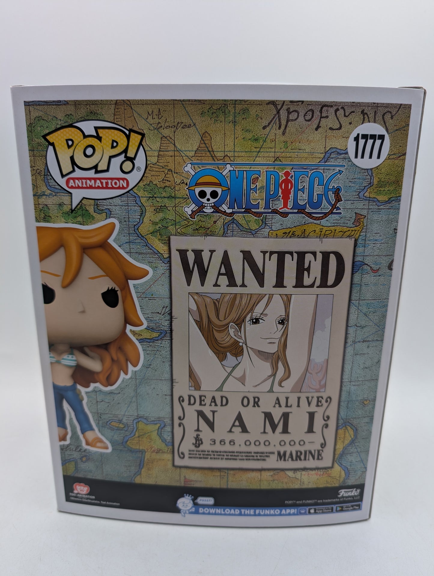 Funko Pop! One Piece Wanted Poster Nami #1777 Funko Special Edition