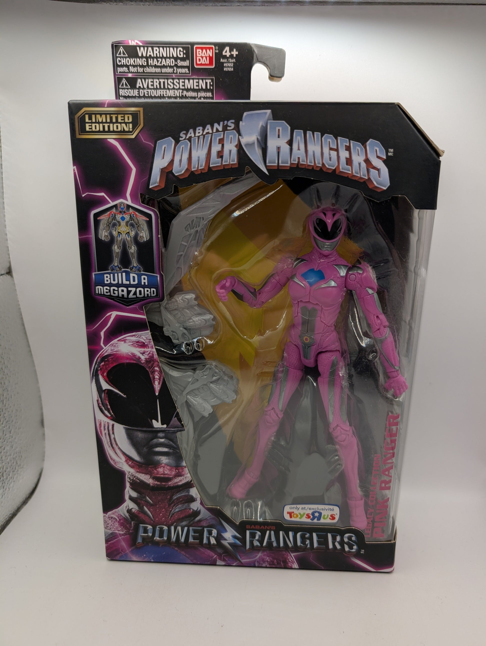 PINK RANGER 6.5" Legacy Power Rangers 2017 Movie BAF Toys R Us TRU EXCLUSIVE NEW FRENLY BRICKS - Open 7 Days