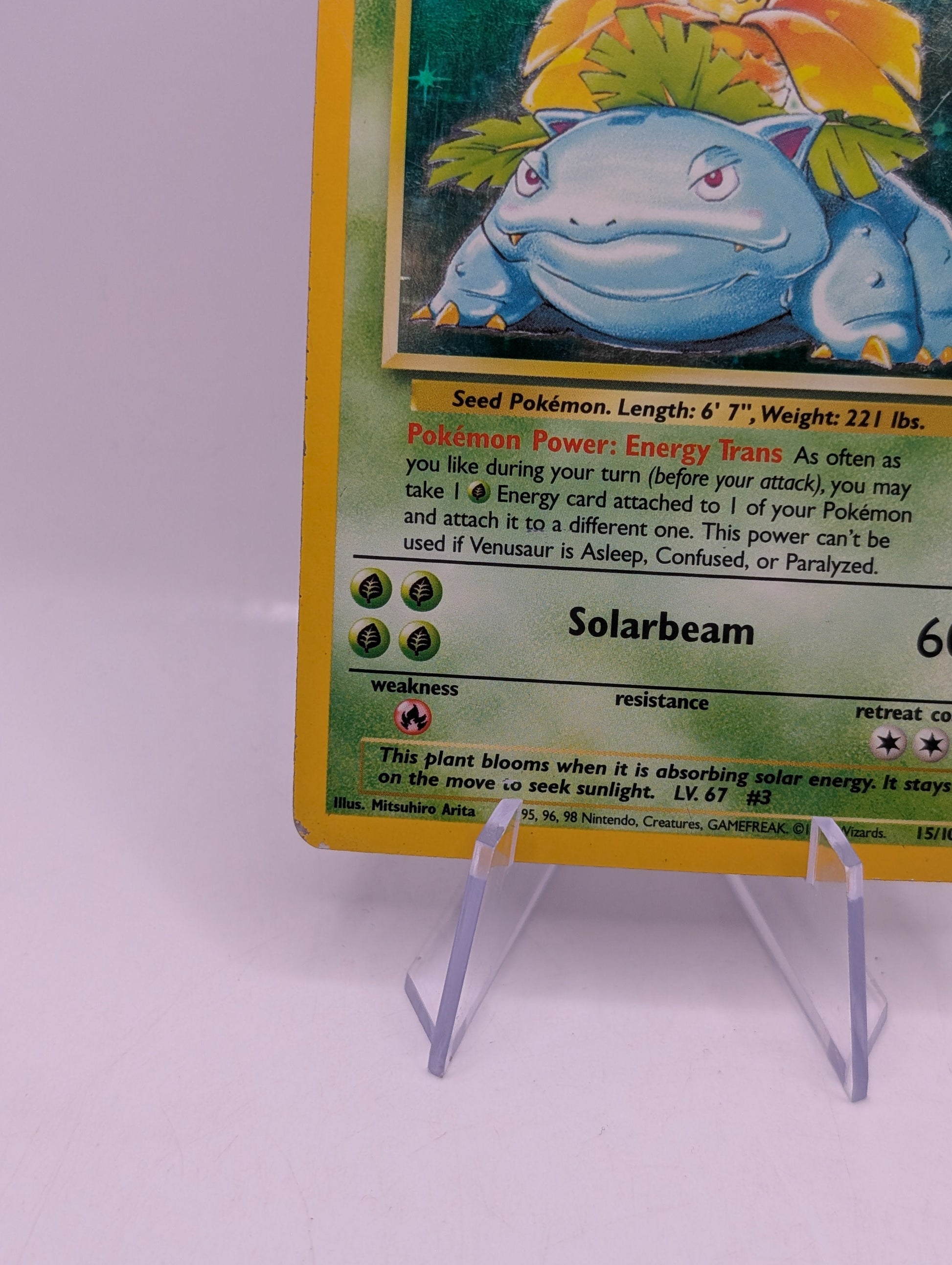 Pokémon TCG Venusaur Base Set 15/102 Holo Unlimited Holo Rare FRENLY BRICKS - Open 7 Days
