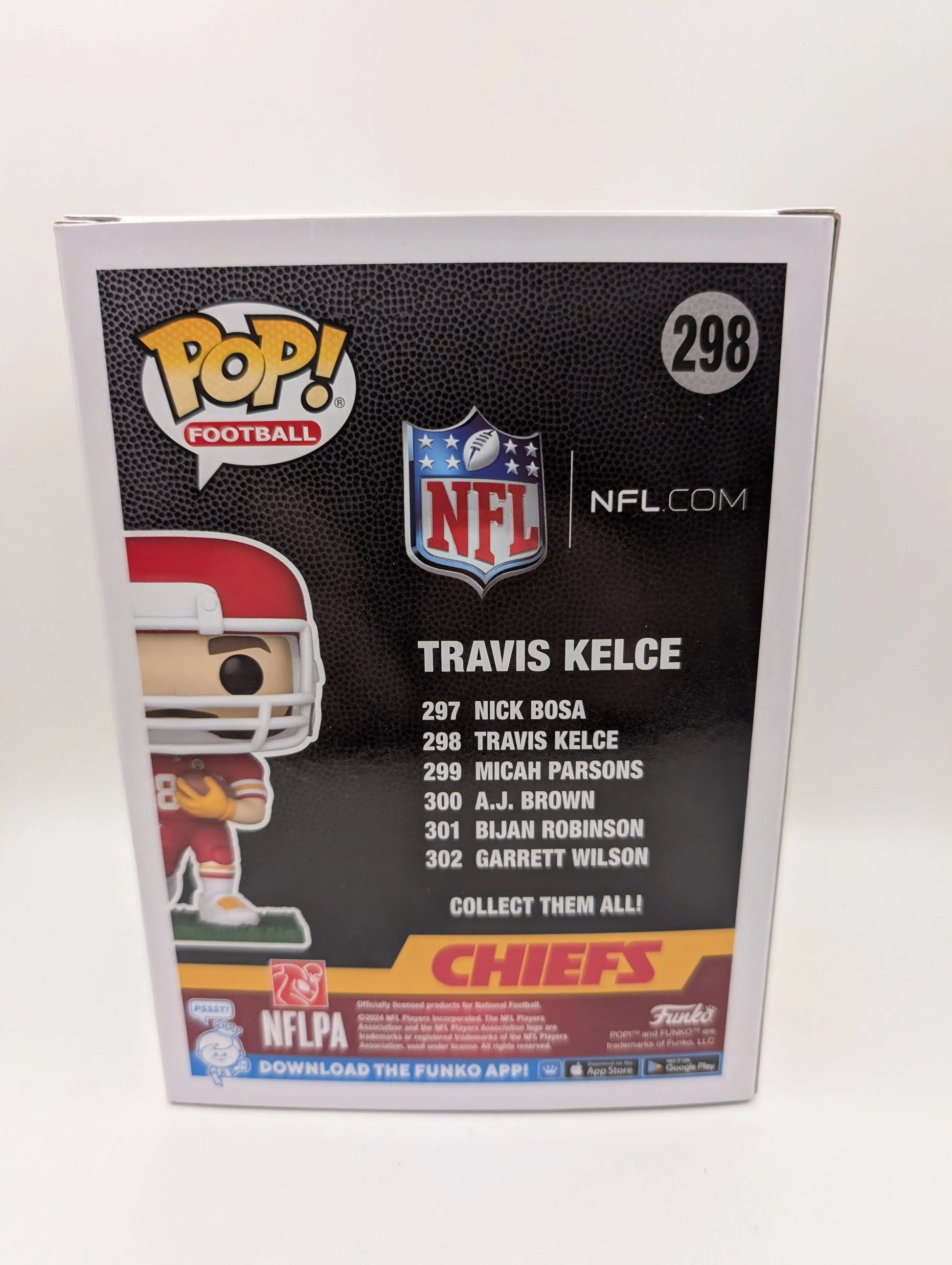 TRAVIS KELCE Funko Pop! NFL Vinyl Figure #298 Kansas City Chiefs FRENLY BRICKS - Open 7 Days