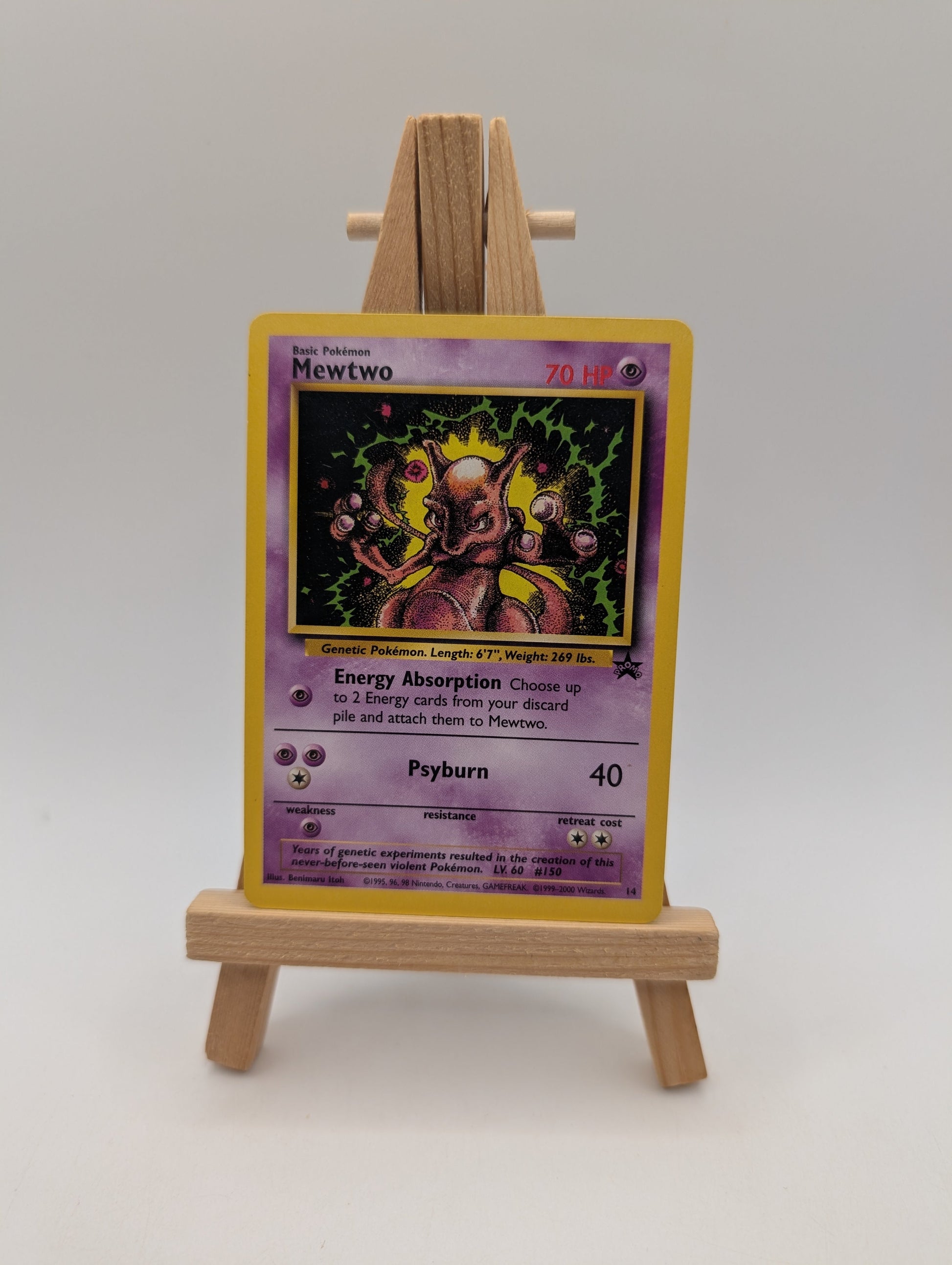 Mewtwo 14 WOTC Black Star Promo - Pokemon Card LP FRENLY BRICKS - Open 7 Days