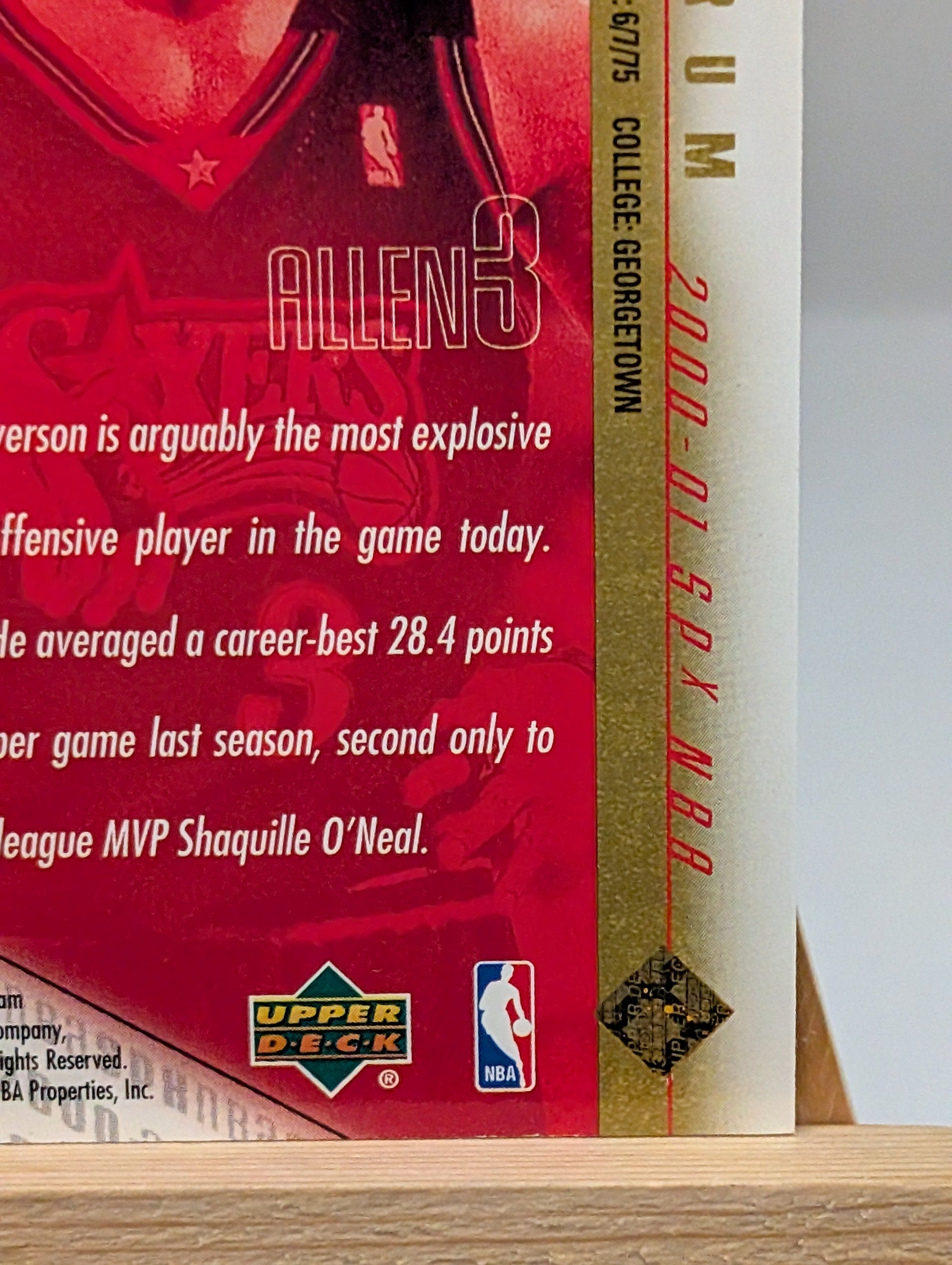Allen Iverson [Spectrum] #3 2000 Spx /25 NBA FRENLY BRICKS - Open 7 Days
