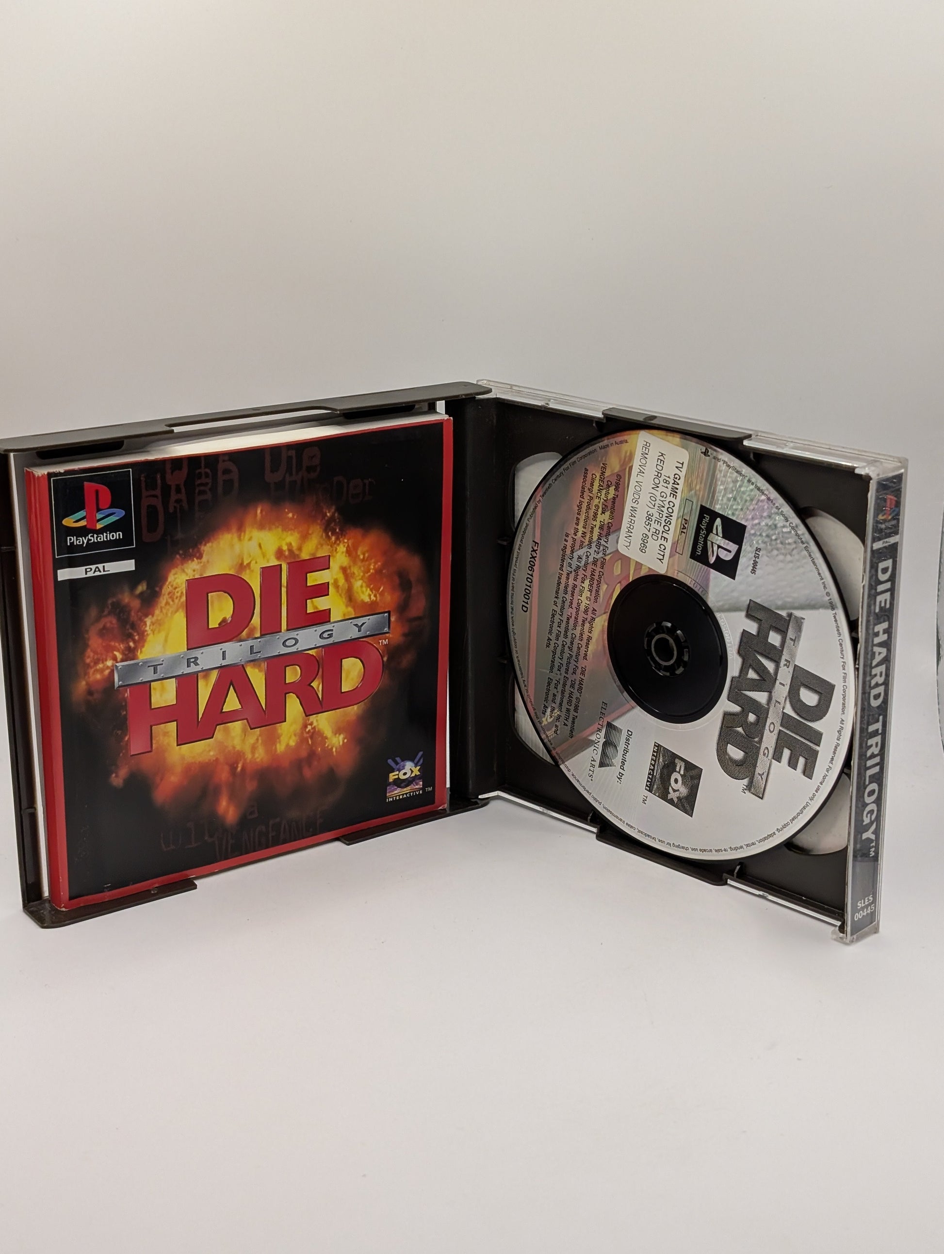 PS1 - Die Hard Trilogy Sony Playstation  One Game with Manual - PAL Tested FRENLY BRICKS - Open 7 Days