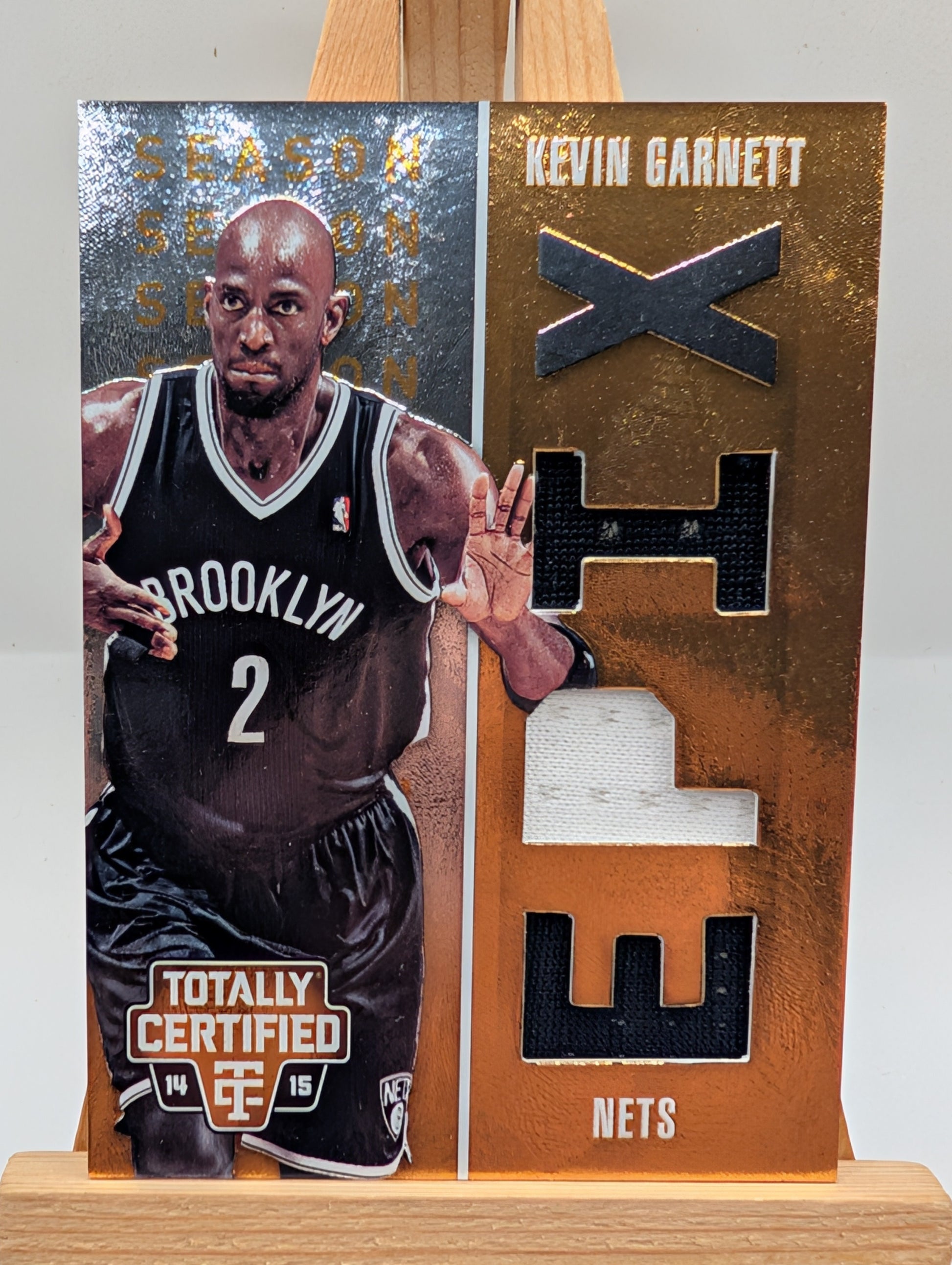 2014-15 Totally Certified Kevin Garnett EPIX Play Memorabilia Jersey Gold #/10 FRENLY BRICKS - Open 7 Days