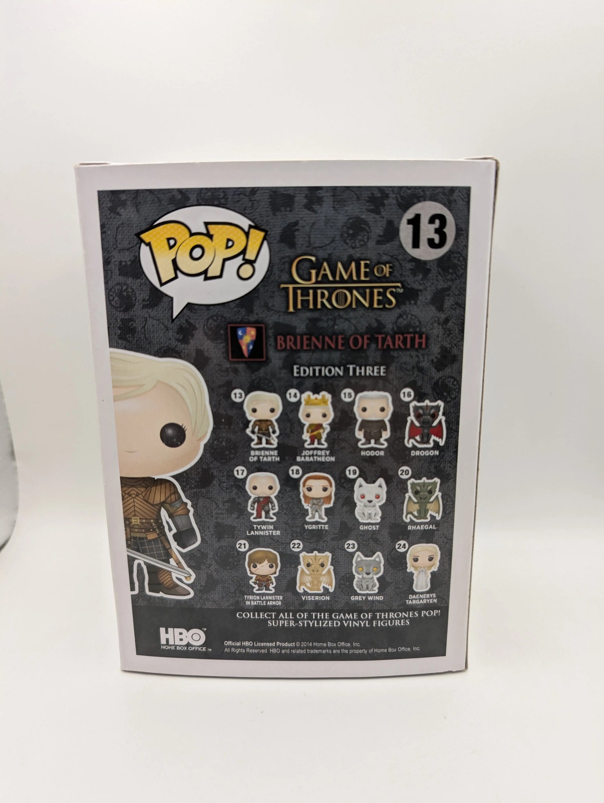 FUNKO POP VINYL GAME OF THRONES FIGURE BRIENNE OF TARTH #13 FRENLY BRICKS - Open 7 Days