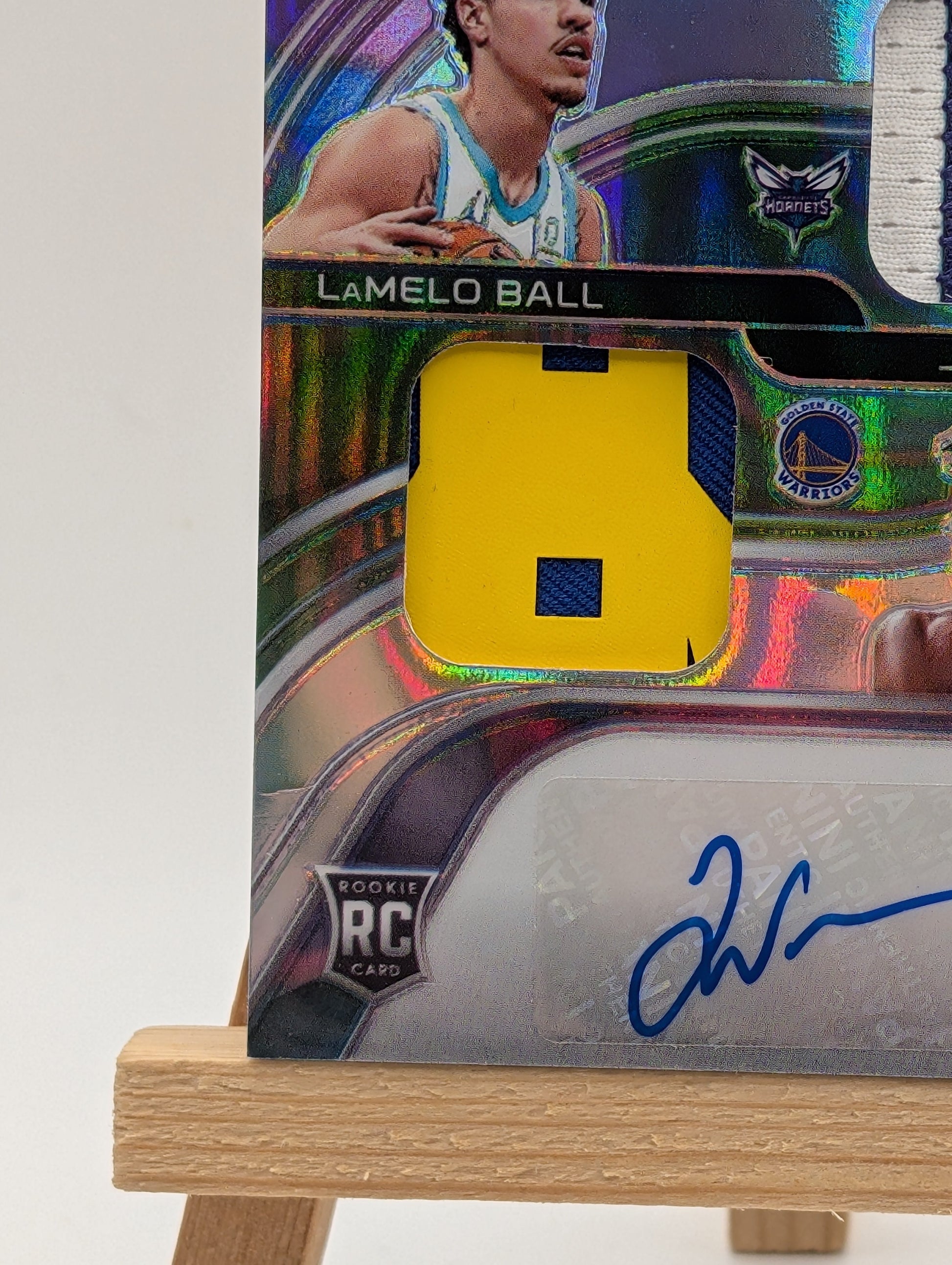 2020-21 Panini Spectra Rookie Dual Patch Auto LaMELO BALL JAMES WISEMAN /5 RC FRENLY BRICKS - Open 7 Days