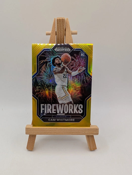 2023-24 Prizm Draft Cam Whitmore Fireworks RC Rookie SP #8 VILLANOVA ROCKETS /10 FRENLY BRICKS - Open 7 Days