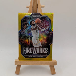 2023-24 Prizm Draft Cam Whitmore Fireworks RC Rookie SP #8 VILLANOVA ROCKETS /10 FRENLY BRICKS - Open 7 Days