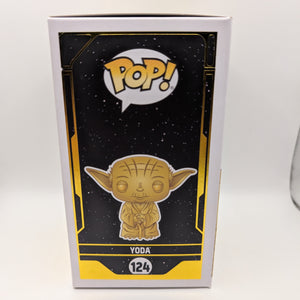 STAR WARS - Yoda (Gold Metallic) no. 124 Funko Pop Vinyl FRENLY BRICKS - Open 7 Days