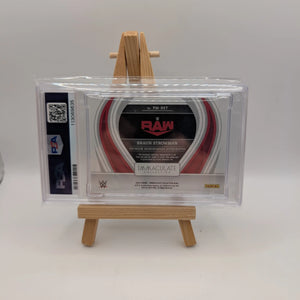 2023 Immaculate WWE Braun Strowman Premium Memorabilia Auto Patch /99 PSA 8 FRENLY BRICKS - Open 7 Days