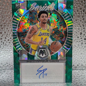 Scottie Pippen Prizm Scripts Auto Green Cracked Ice rs-spj FRENLY BRICKS - Open 7 Days