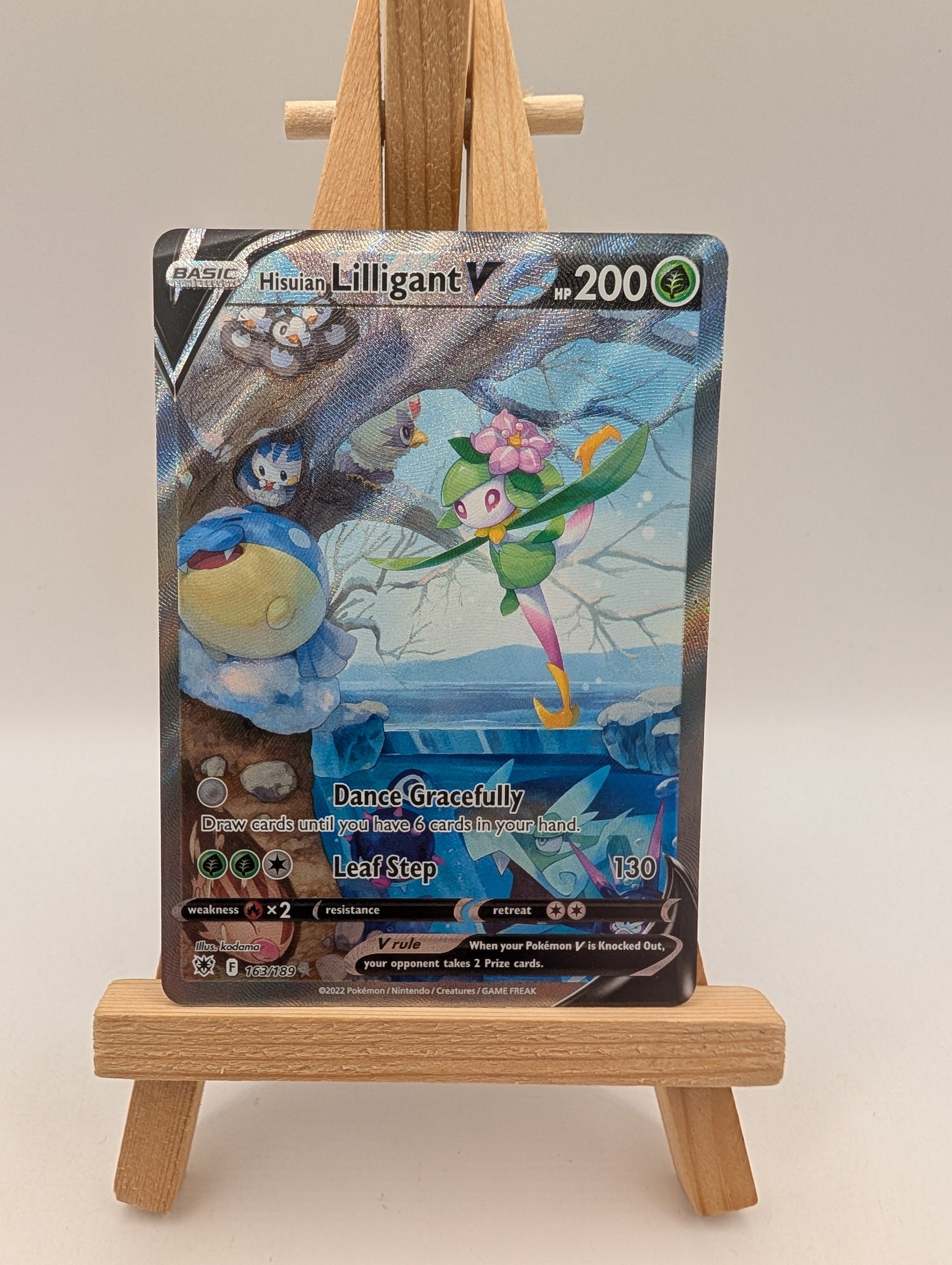 Pokemon Card Hisuian Lilligant V 163/189 Alt Art NM FRENLY BRICKS - Open 7 Days