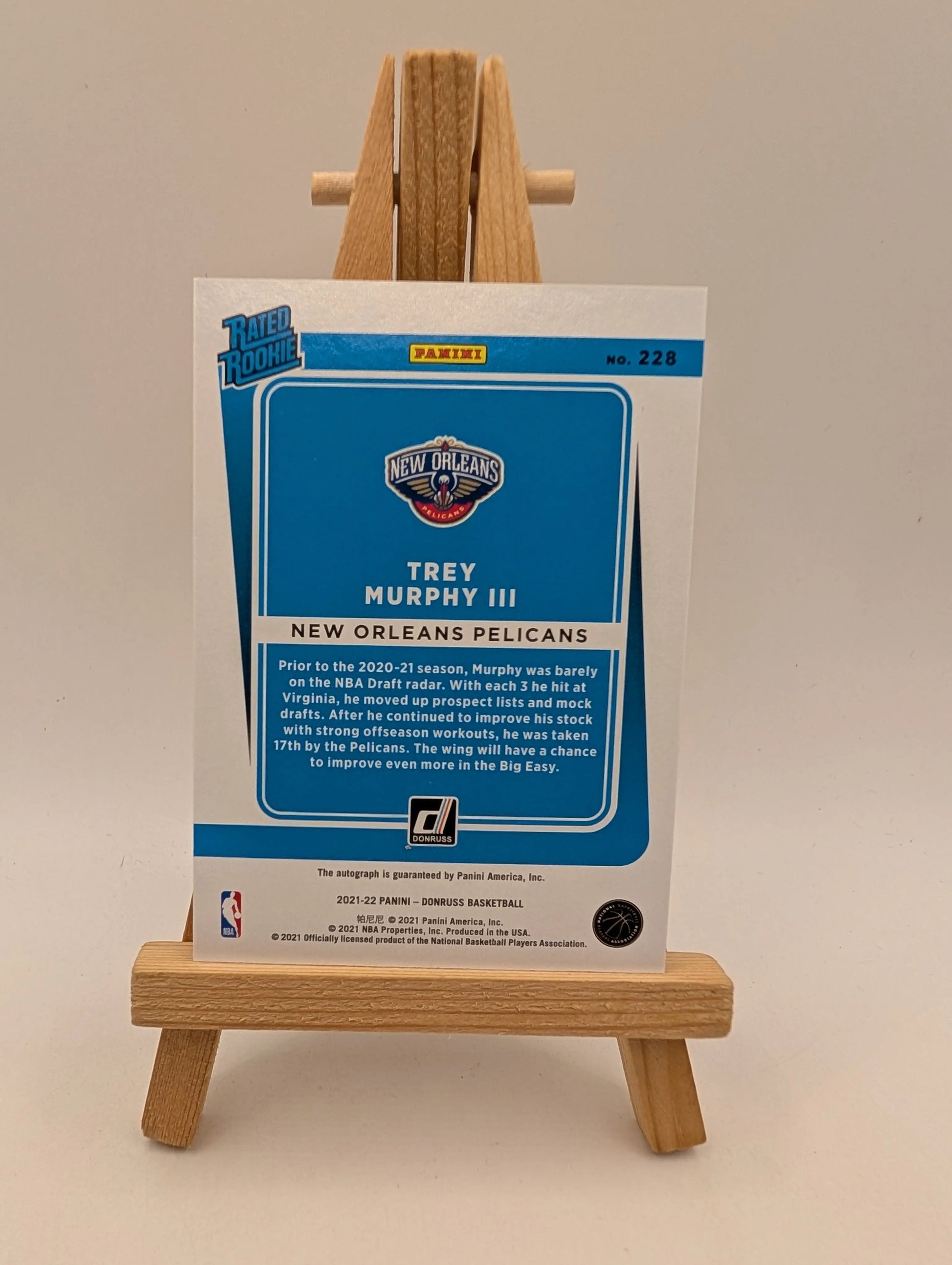 2021-22 TREY MURPHY III AUTO PANINI DONRUSS MAZE RATED ROOKIE RC #228 AUTOGRAPHS FRENLY BRICKS - Open 7 Days