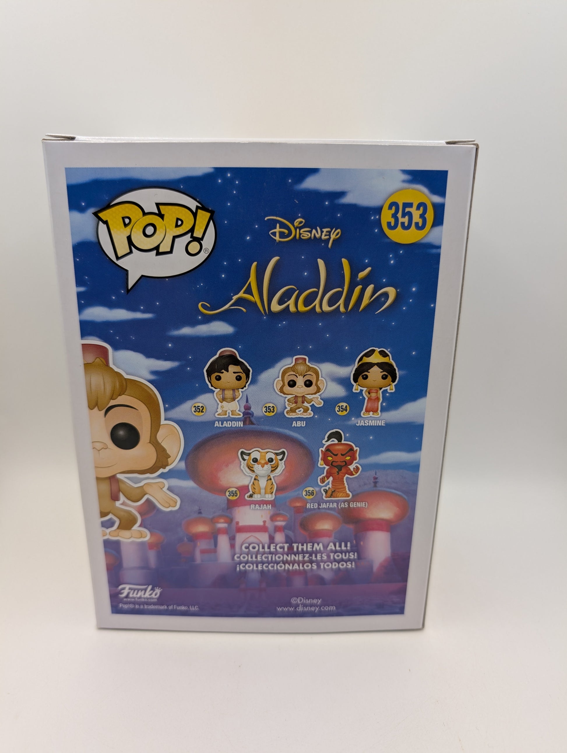 ABU #353 FUNKO POP VINYL FIGURE DISNEY ALADDIN FRENLY BRICKS - Open 7 Days