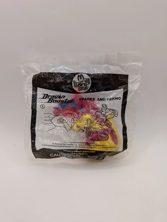 2006  McDonald's Happy Meal Dragon Booster  #8 Sparkk And Ferno FRENLY BRICKS - Open 7 Days