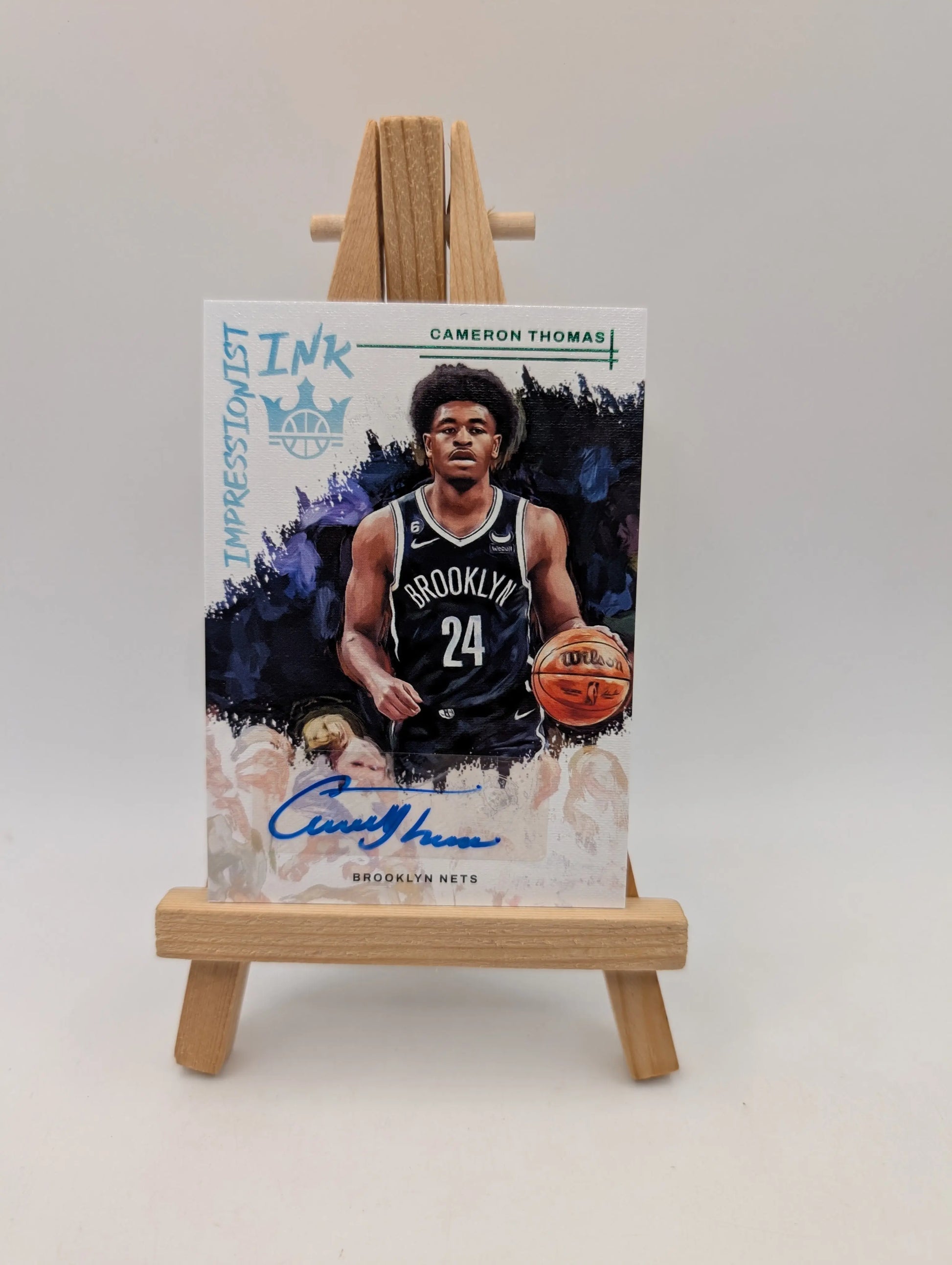 2022 Panini Court Kings Cameron Thomas Impressionist Ink Auto SP Nets FRENLY BRICKS - Open 7 Days