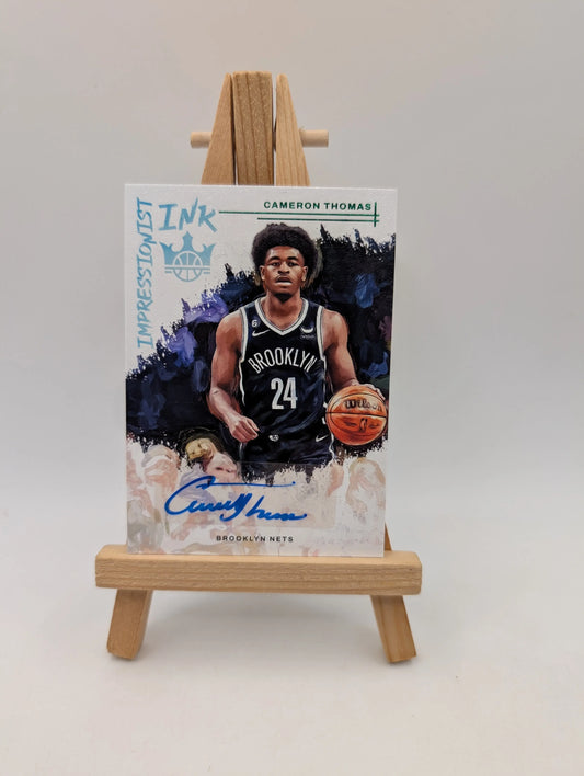 2022 Panini Court Kings Cameron Thomas Impressionist Ink Auto SP Nets FRENLY BRICKS - Open 7 Days