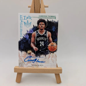 2022 Panini Court Kings Cameron Thomas Impressionist Ink Auto SP Nets FRENLY BRICKS - Open 7 Days