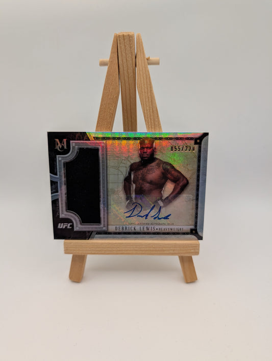 2018 Topps UFC Museum Collection Relic Autograph Card Derrick Lewis /220 FRENLY BRICKS - Open 7 Days