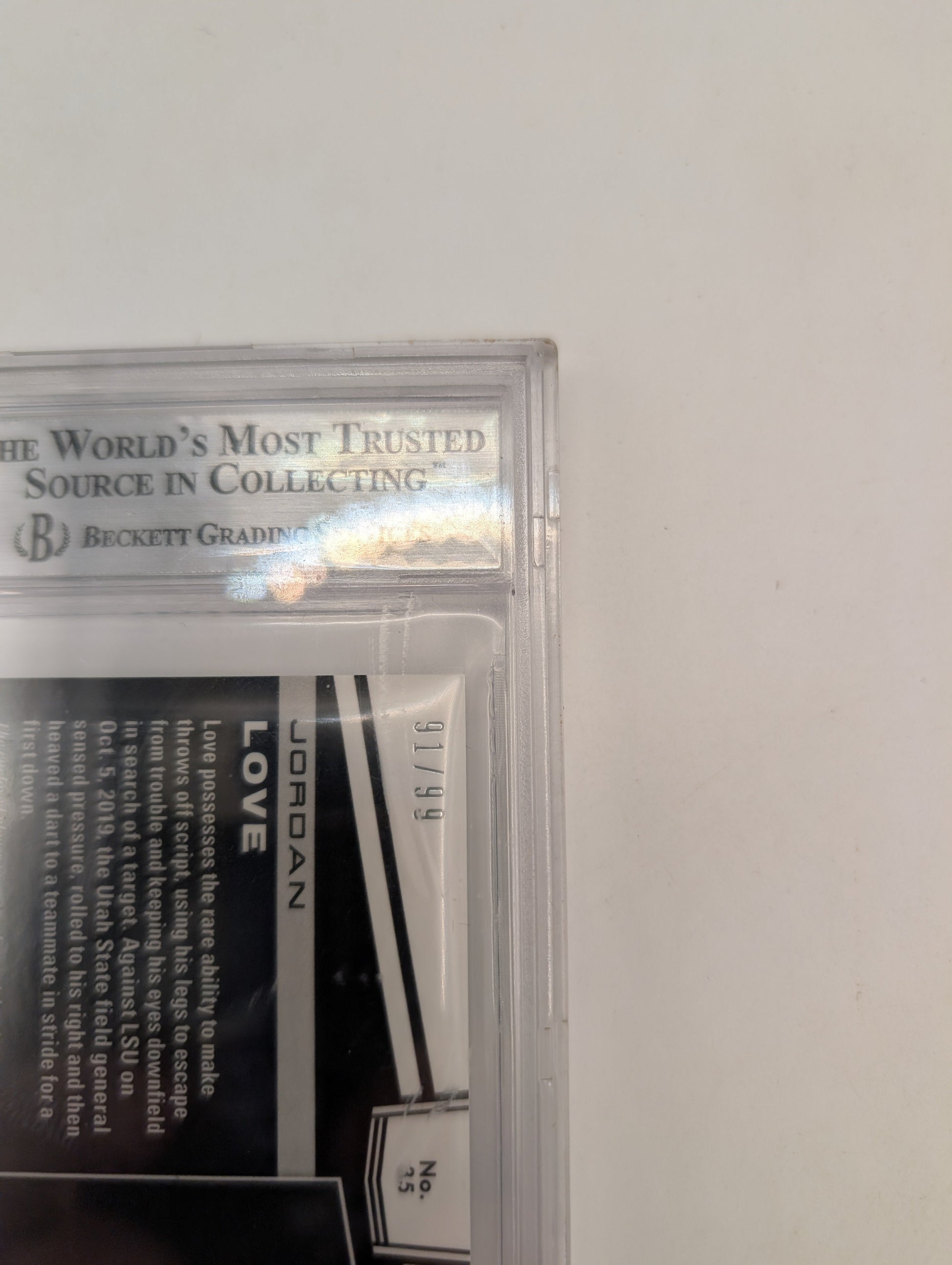 2020 Panini Obsidian Draft Picks - Jersey Autographs Jordan Love /99 Bgs *cracks FRENLY BRICKS - Open 7 Days