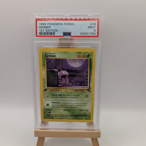 GRIMER 48/62 1ST EDITION FOSSIL POKEMON PSA 9 FRENLY BRICKS - Open 7 Days