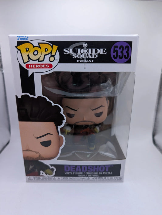 Suicide Squad: Isekai - Deadshot Pop! Vinyl Figure #533 FRENLY BRICKS - Open 7 Days