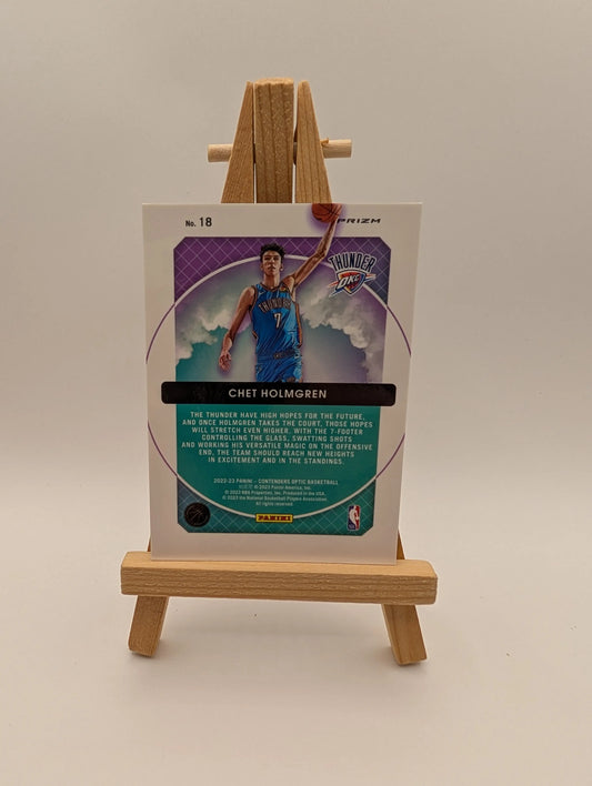 2022-23 Contenders Optic Hoop Dreams Chet Holmgren #18 Rookie RC OKC THUNDER FRENLY BRICKS - Open 7 Days