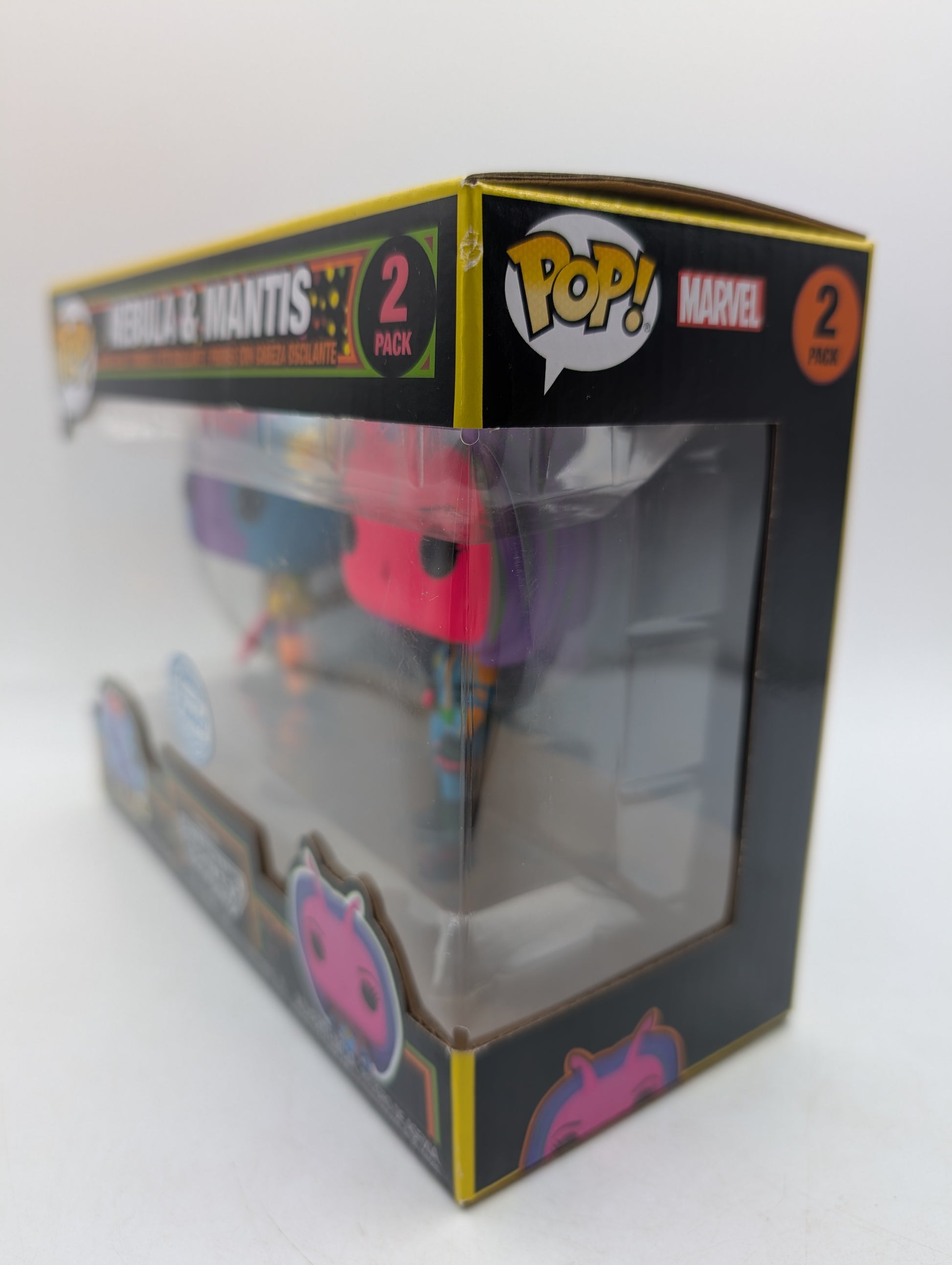 Funko Pop! Marvel Nebula and Mantis Blacklight Glow Exclusive 2-Pack image 2