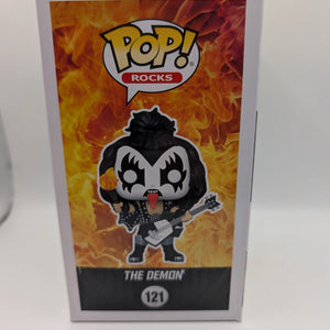 The Demon - KISS Funko Pop #121 - Funko Exclusive GITD FRENLY BRICKS - Open 7 Days