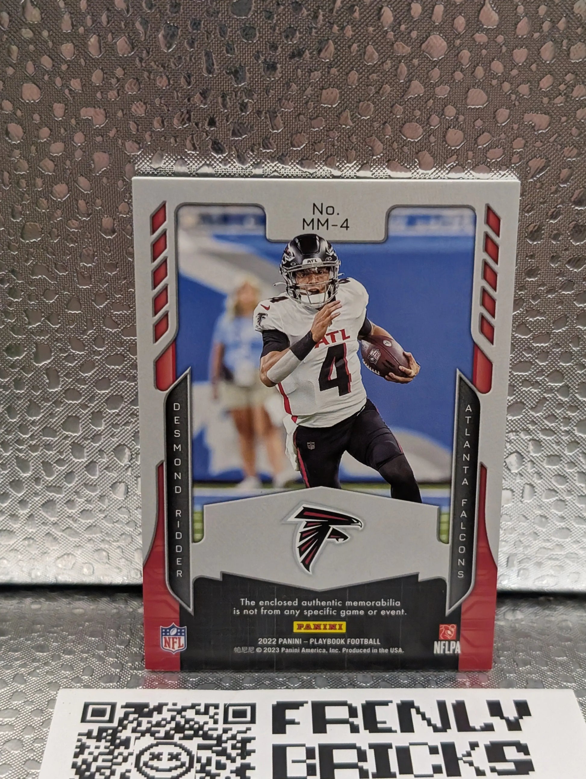 2022 Panini Playbook Mammoth Materials Desmond Ridder #MM-4 SP /99 FRENLY BRICKS - Open 7 Days
