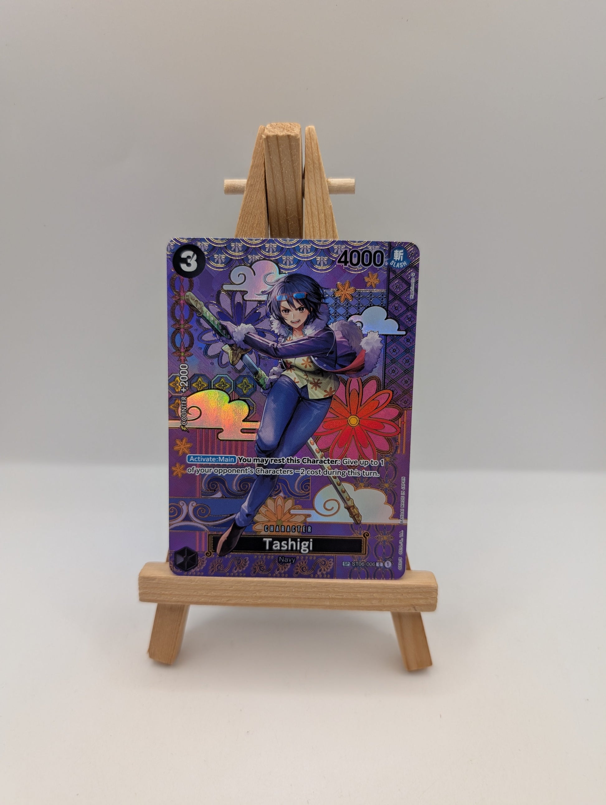 TASHIGI ST06-006 ALT ART  TWO LEGENDS OP08 ONE PIECE SP NM FRENLY BRICKS - Open 7 Days