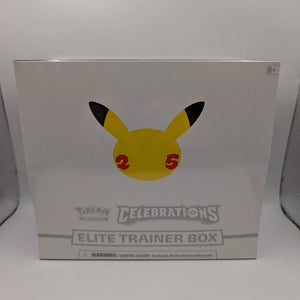 Pokemon TCG - Celebrations Elite Trainer Box ETB - NEW Factory SEALED English FRENLY BRICKS - Open 7 Days