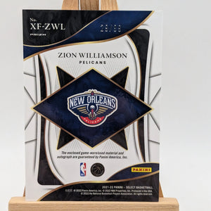 2021-22 Panini Select Zion Williamson X-Factor Jersey GU Patch Auto Silver /99 FRENLY BRICKS - Open 7 Days