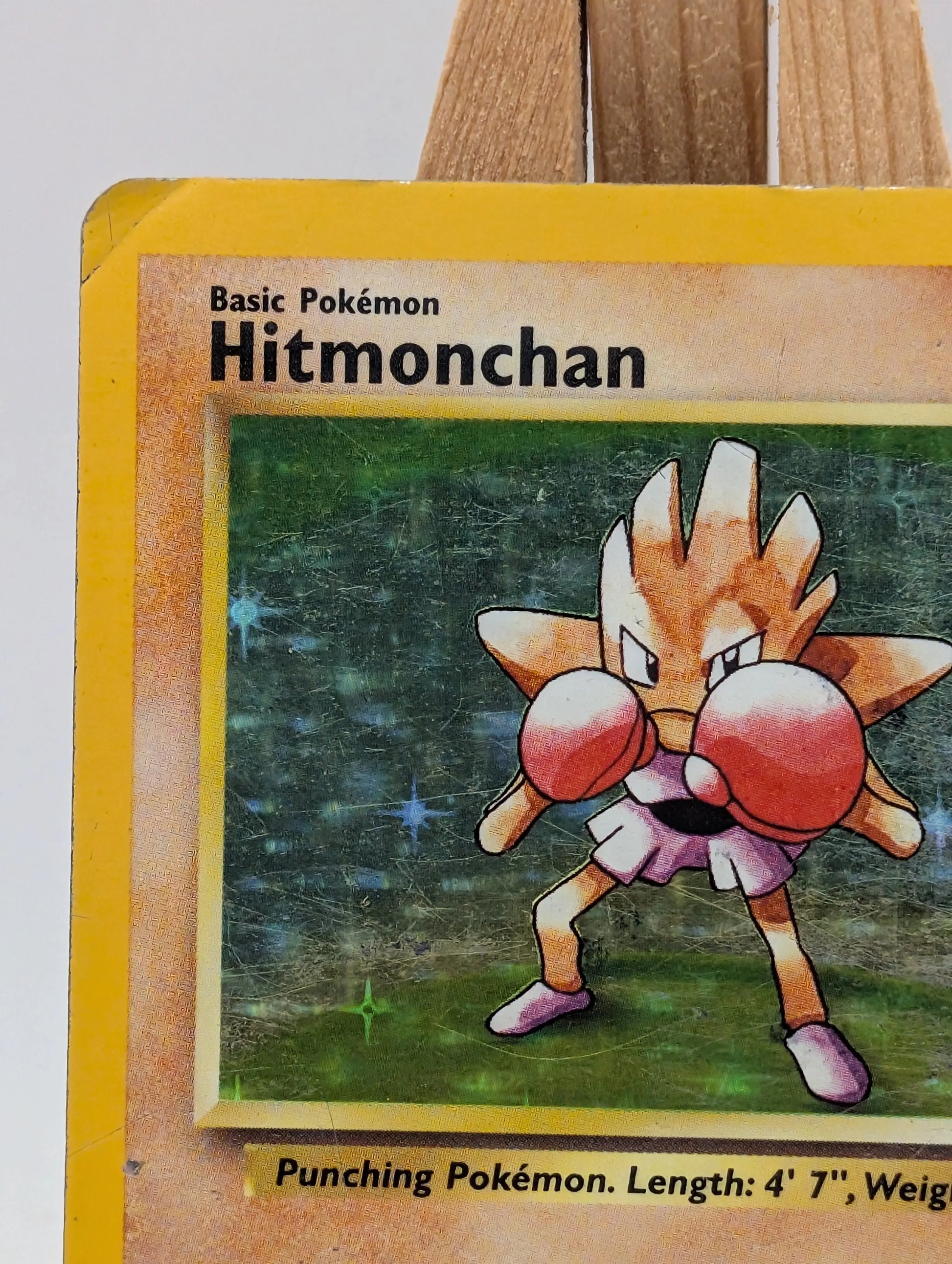 Pokémon TCG Hitmonchan Base Set 7/102 Holo Unlimited Holo Rare HP FRENLY BRICKS - Open 7 Days