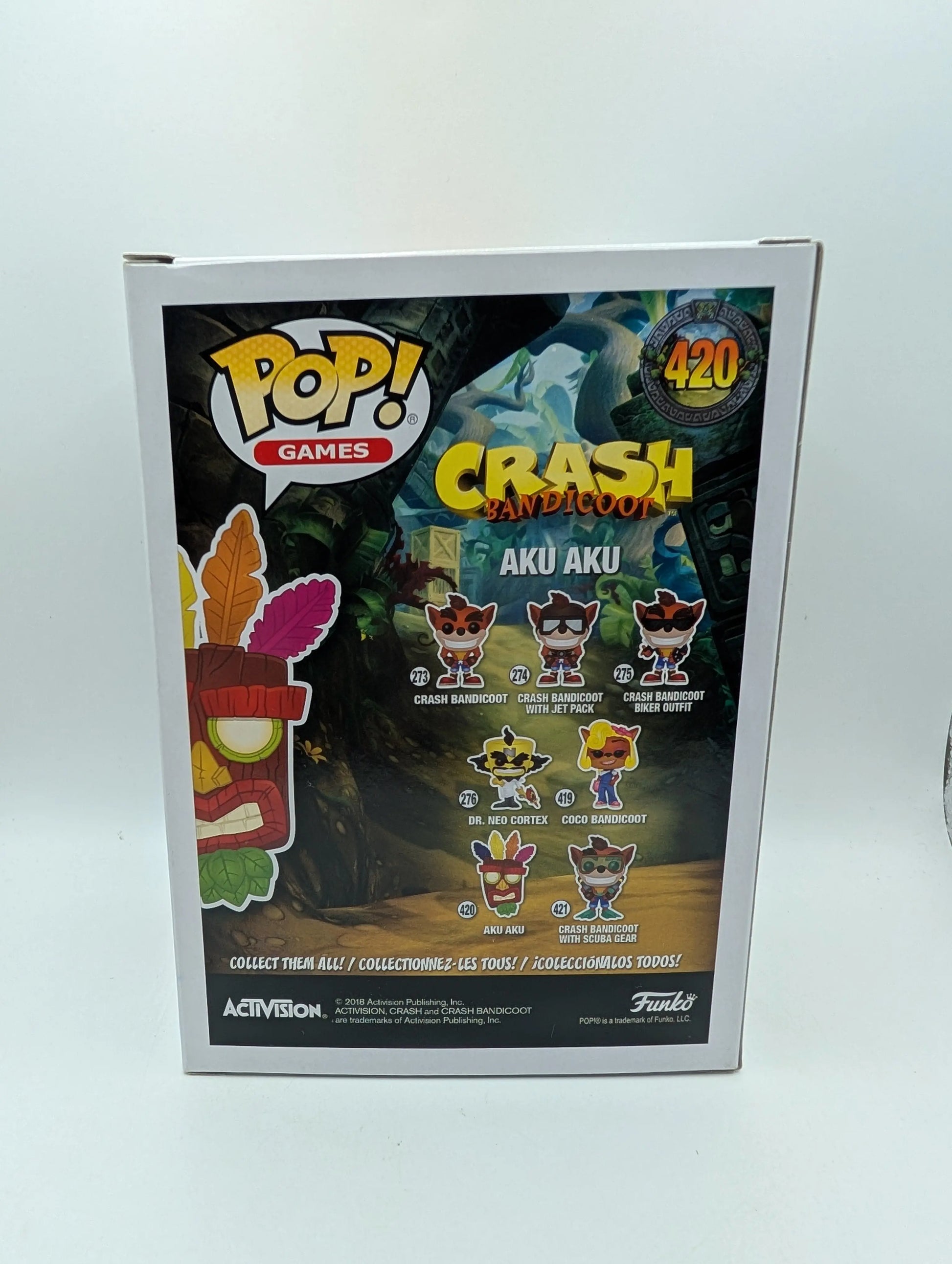 Funko Pop! Vinyl: Crash Bandicoot - Aku Aku #420 FRENLY BRICKS - Open 7 Days