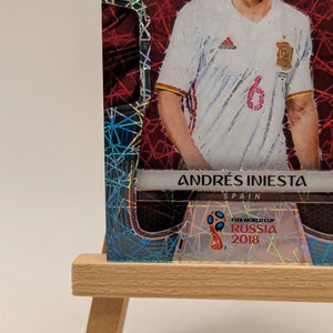 Prizm World Cup 2018 Andres Iniesta Spain Light Blue Lazer /125 FRENLY BRICKS - Open 7 Days