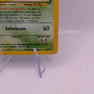 Pokémon TCG Venusaur Base Set 15/102 Holo Unlimited Holo Rare FRENLY BRICKS - Open 7 Days