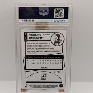 Kevin Durant 2022-23 Chronicles NBA Hoops Gold /10 Psa 9 POP 2 FRENLY BRICKS - Open 7 Days