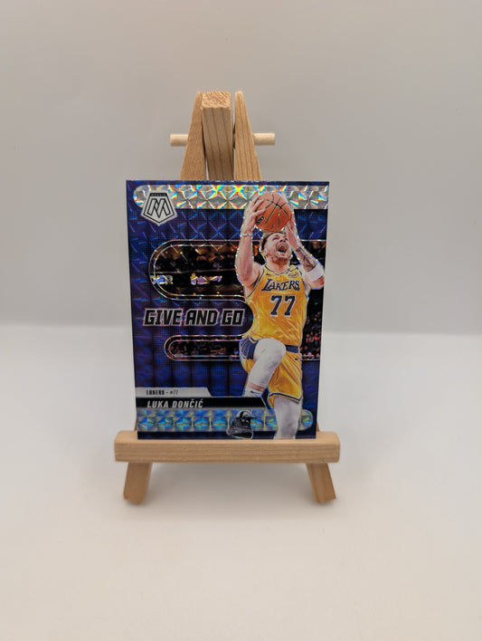 Luka Doncic RARE PURPLE MOSAIC REFRACTOR SSP LAKERS MINT FRENLY BRICKS - Open 7 Days