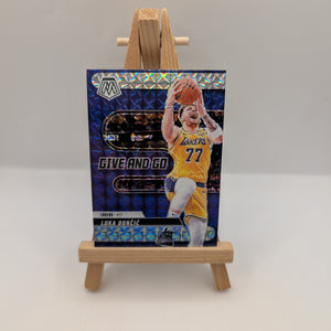 Luka Doncic RARE PURPLE MOSAIC REFRACTOR SSP LAKERS MINT FRENLY BRICKS - Open 7 Days