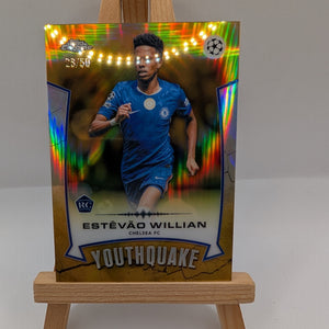 Estevao Willian Chelsea FC SP Youthquake bookend /50 RC Topps Chrome UCC 2026 FRENLY BRICKS - Open 7 Days