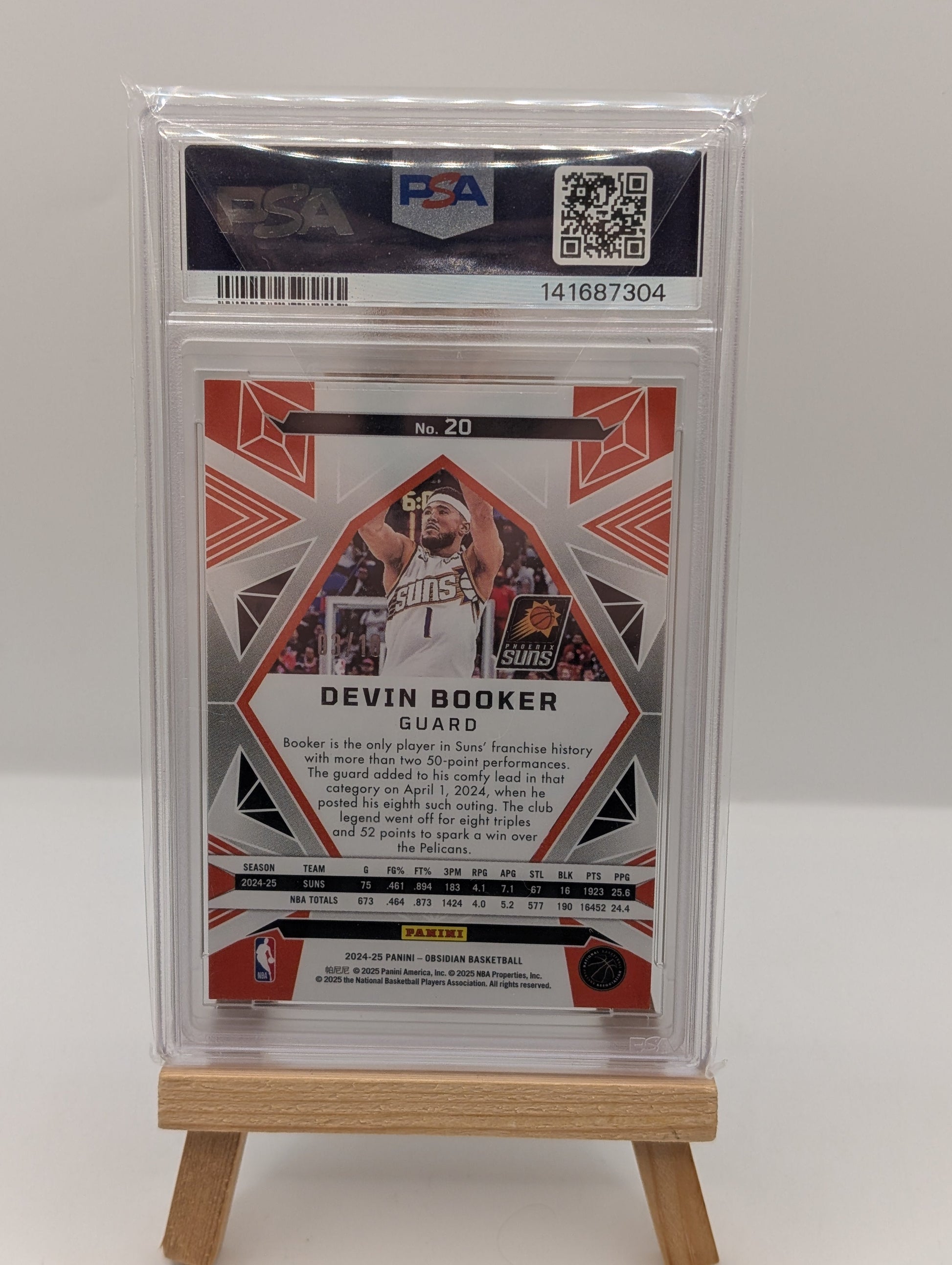 2024-25 Obsidian Devin Booker Electric Etch Molten /10 Phoenix Suns #20 PSA 10 FRENLY BRICKS - Open 7 Days