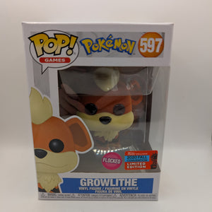 Pop Vinyl Growlithe 2020 Pokémon #597 Exclusive Flocked Funko Fall Convention FRENLY BRICKS - Open 7 Days
