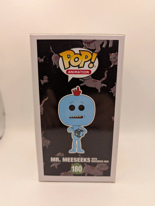 Funko Pop Animation - Mr. Meeseeks with Meeseeks box #180 FRENLY BRICKS - Open 7 Days
