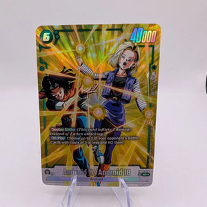 ANDROID 17/ANDROID 18 Alt Art (FB01-078 SR) Awakened Pulse Mint Foil DBS TCG FRENLY BRICKS - Open 7 Days