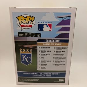 Funko Pop! - MLB Mascots Sluggerrr #13 Kansas City Royals FRENLY BRICKS - Open 7 Days