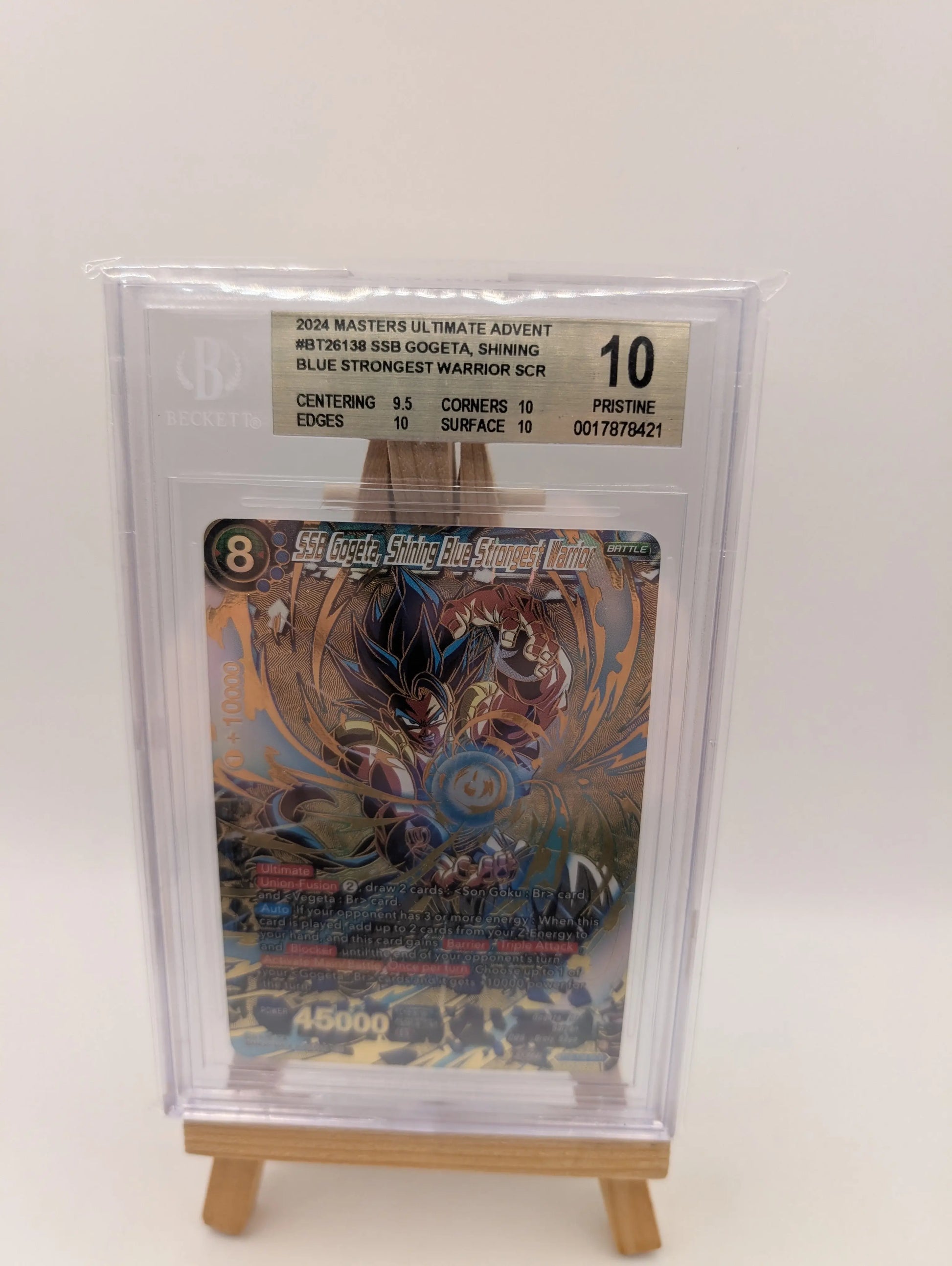 2024 DBS SSB Gogeta Shining Blue Strongest Warrior BT26-138 SCR BGS 10 FRENLY BRICKS - Open 7 Days