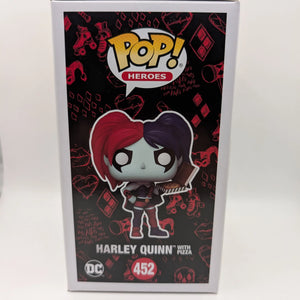 DC Comics - Harley Quinn with Pizza Pop! Vinyl Figure #452 Funko FRENLY BRICKS - Open 7 Days