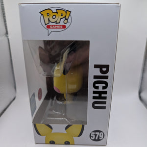 Pichu Pop 579 Flocked - Pokemon Funko Pop! Vinyl - 2020 Wonderous Conv FRENLY BRICKS - Open 7 Days