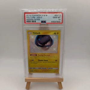 PSA 10 Shiny Voltorb Holo Hidden Fates #SV13 2019 FRENLY BRICKS - Open 7 Days